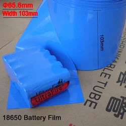 2/5/10/50m Width 103mm PVC Heat Shrink Tube Insulated Film Wrap Protection Case Wire Cable Sleeve Lithium Battery 18650 Pack