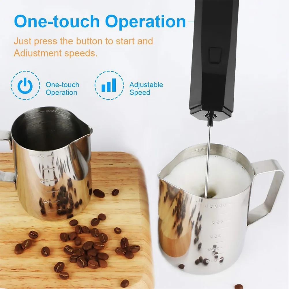 

Electric Mixer Stainless Steel Handheld Milk Frother Egg Whisk Cream Mixer Kitchen Baking Tool Ergonomic Anti-Skid Grip