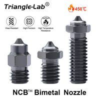 Trianglelab NCB™ Nozzle V6 VOLCANO MK8 DLC Bimetal Hardened Steel Copper Alloy Diamond-like coating  Wear Resistant for voron 3D