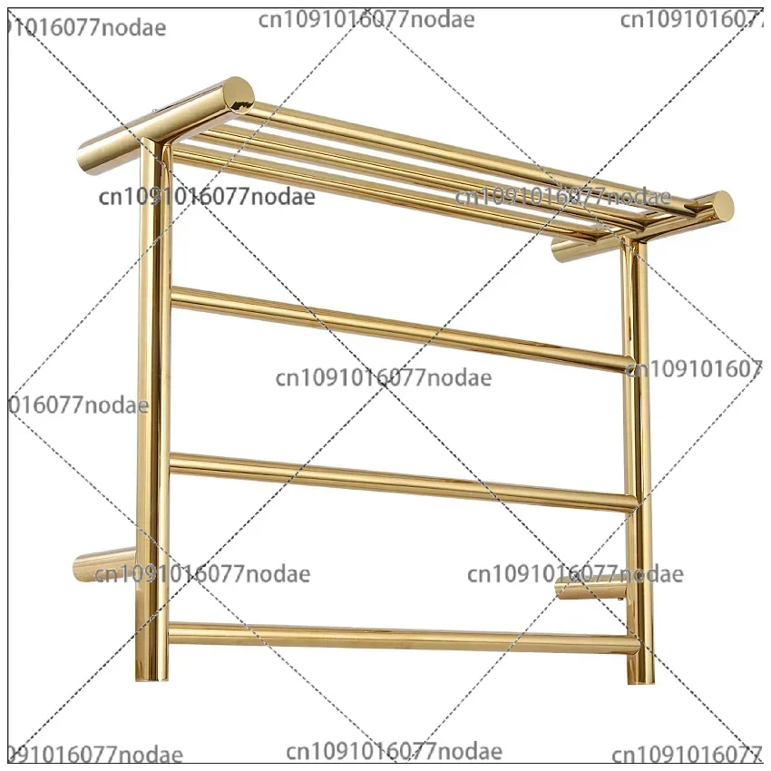 

304 Stainless Steel Towel Titanium Gold Warmer Bathroom Toilet Heated Towel Rail Wall Mounted Electric Heating Towel Drying Rack