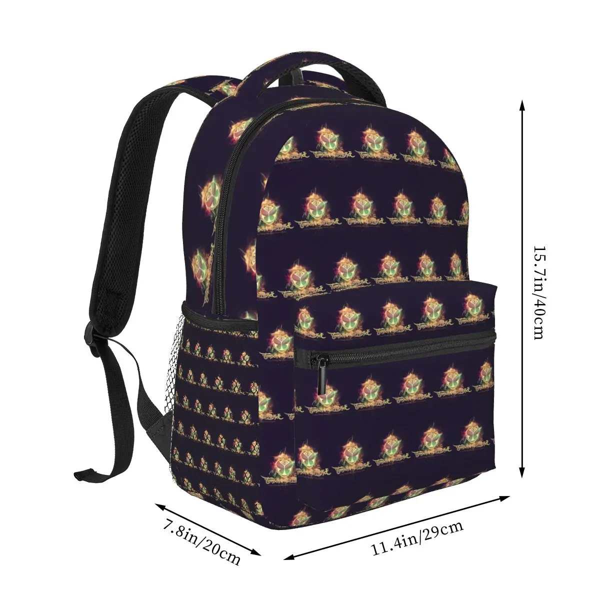 Tomorrowland Belgian Electronic Dance Music Festival Student Backpack School Bag Hiking Travel Daypack Bookbag Shoulder Bags