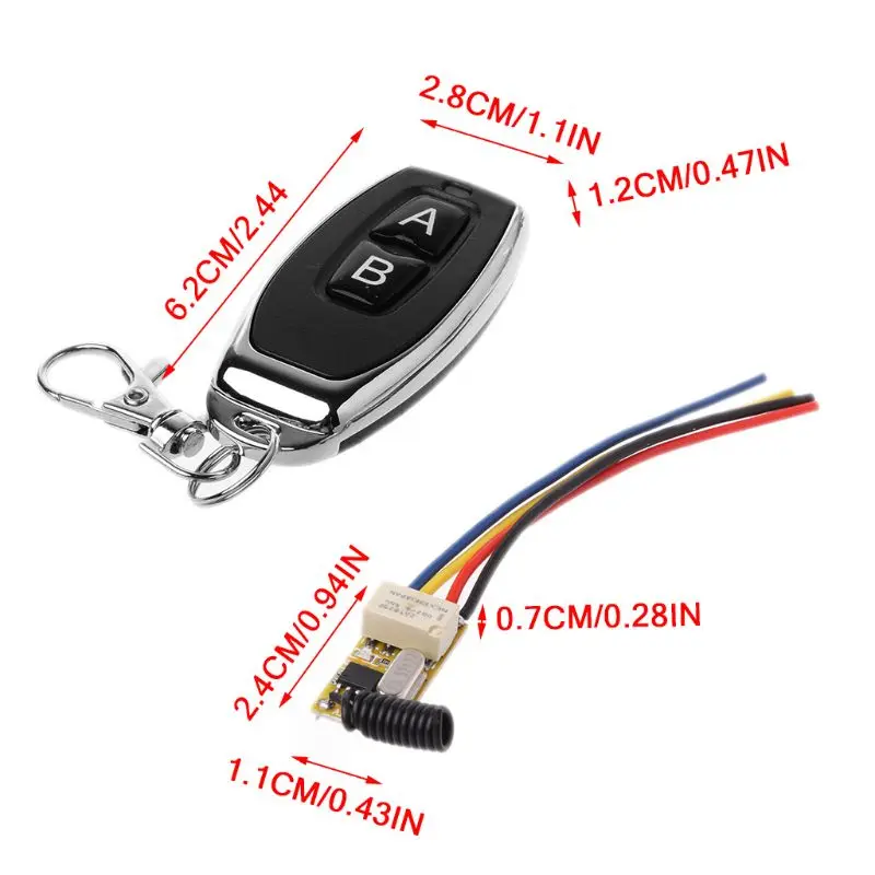 Relais Wireless 433Mhz Fernbedienung Relaisschalter Empfänger Sender F19E