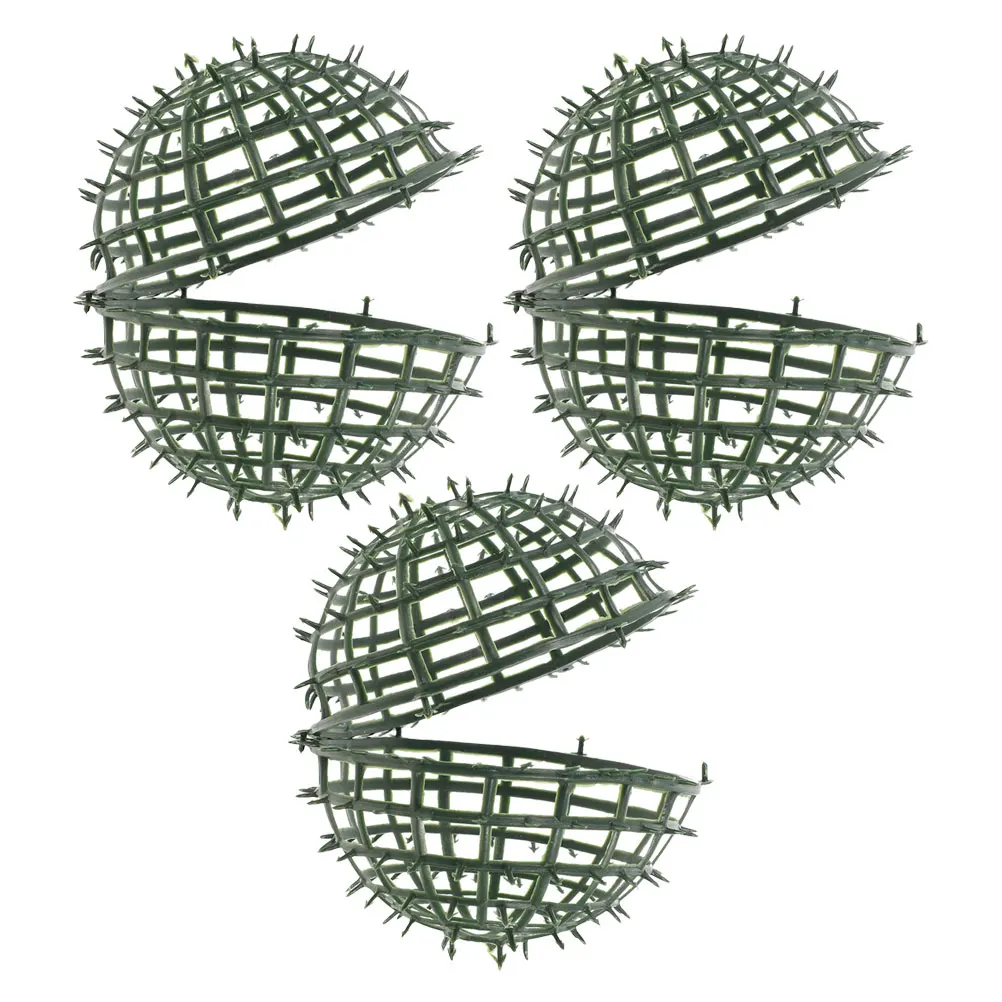 

3pcs Artificial Plant Flower Ball Holder Plastic Frame for Home Decor Garden Wedding Topiary Rack Easy Use Versatile