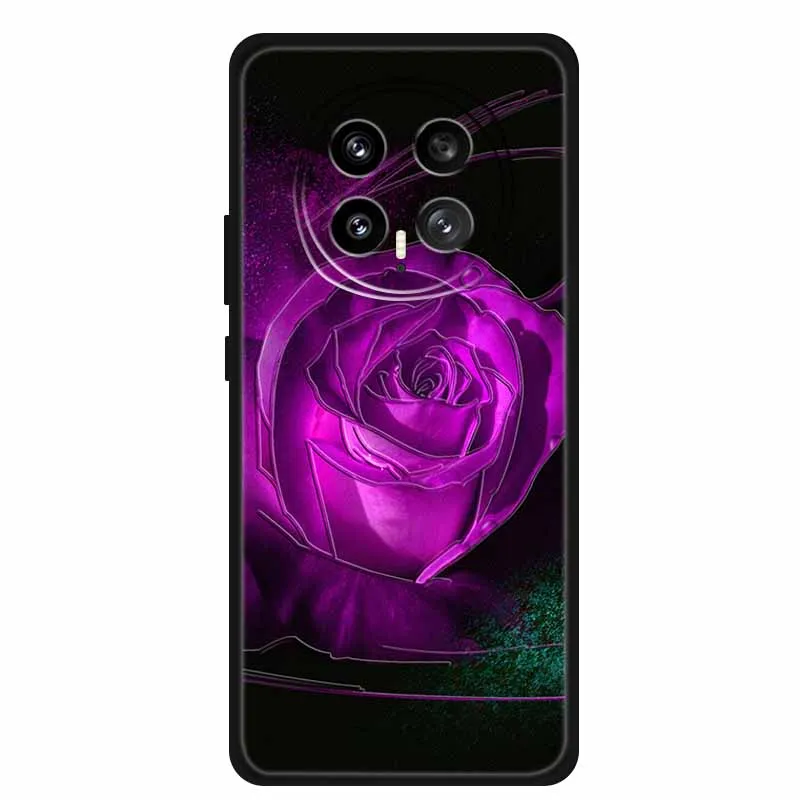 3D Emboss Case For Honor Magic 8 5G Phone Case 8 Pro Flowers Silicone Soft Coque Funda For Honor Magic8 Pro Back Cover Case Bag #2