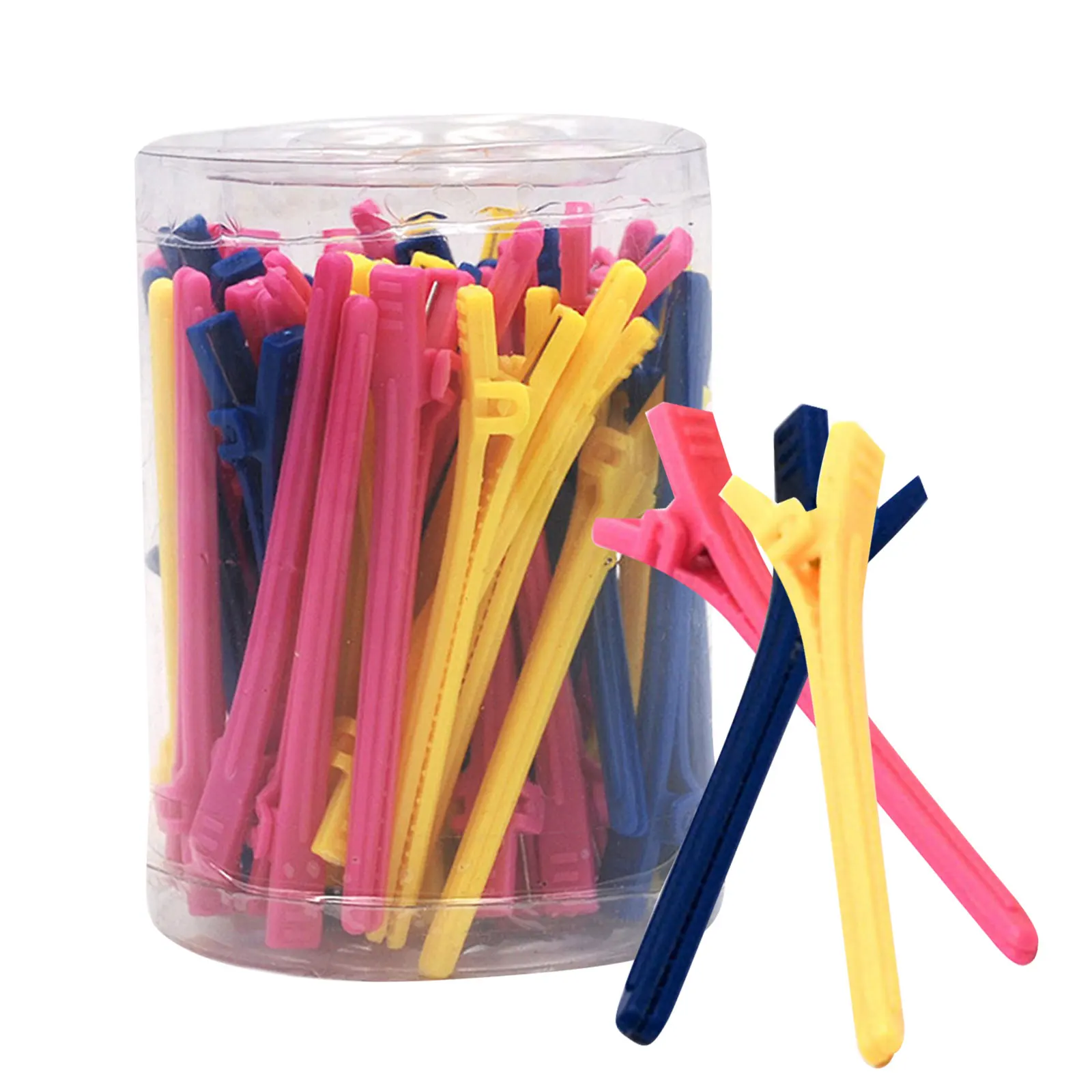 

50Pcs Hair Partition Clips Lightweight Plastic Hairdressing Clips Salon Accessories for Hair Styling and Sectioning