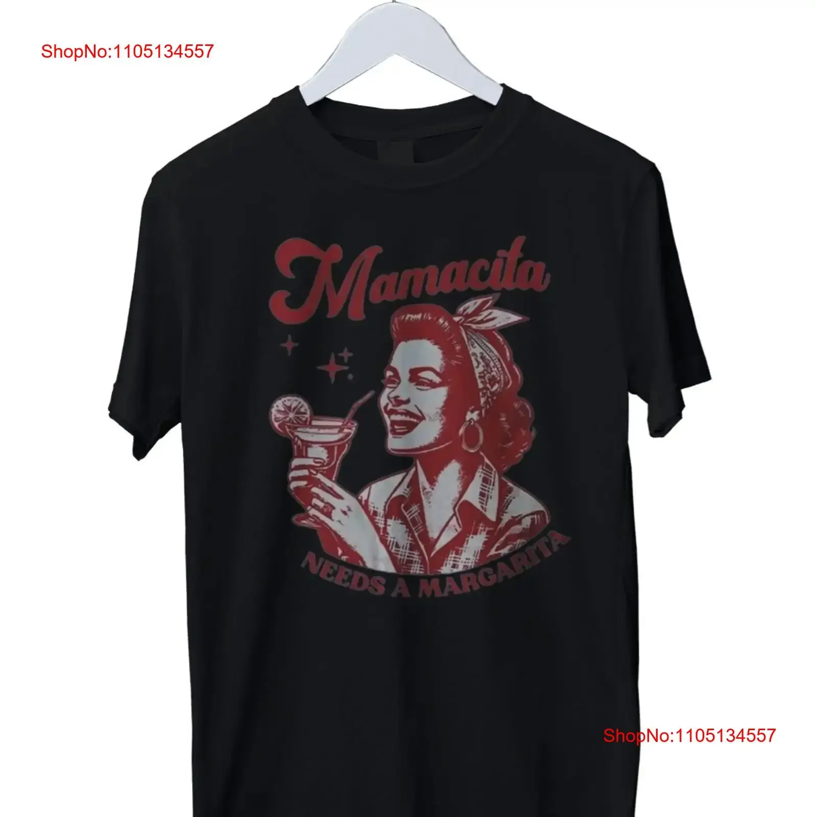 Mamacita يحتاج مارغريتا طباعة جولة الرقبة تي شيرت S M L XL 2 3 4 خمر غسلها الرسم مصمم الأزياء الملابس للجنسين أنيق