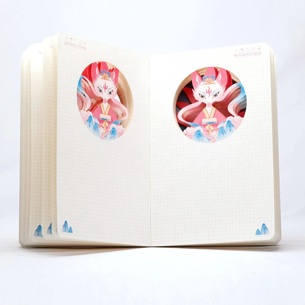 Привлечение богатства, благословение, ручная учетная запись, девять фиолетовых огней, удачи, благородное приглашение, резьба по бумаге, блокнот, журнал, буклет