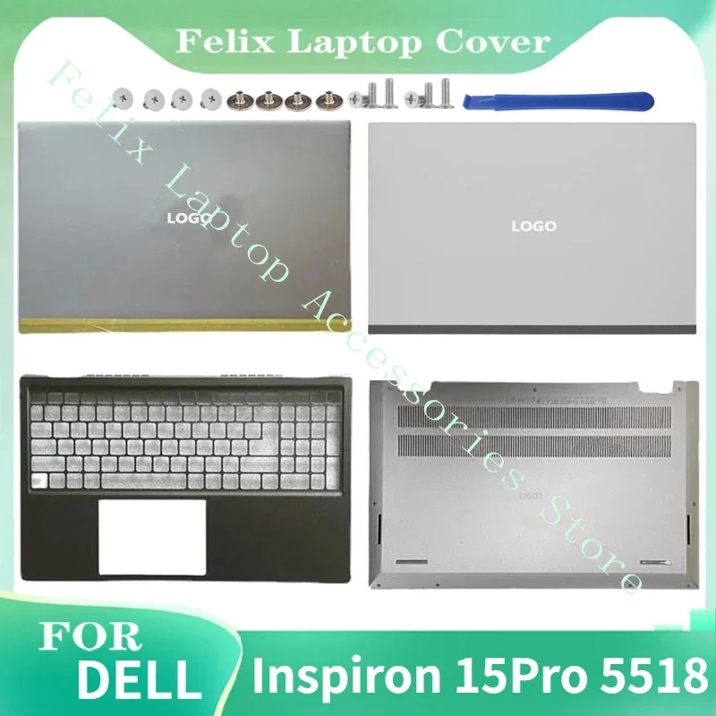 New Original For Dell Inspiron 15Pro 5518 15 Pro 5518 Laptop LCD Screen Back Cover Lower Bottom Case Rear Topcase 0X8MTN 0FTC14