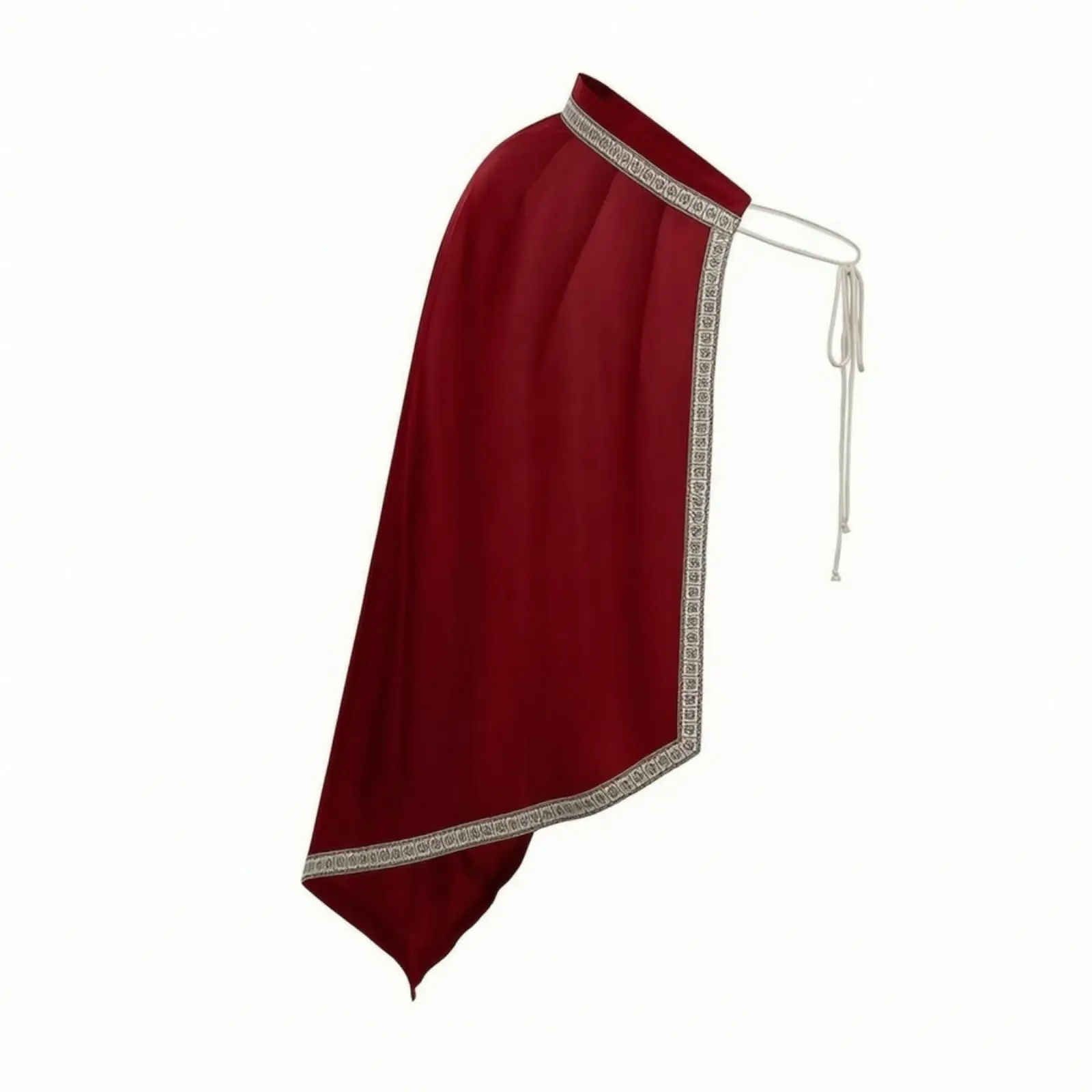 One Shoulder Renaissance Cape for Men Polyester Cloak for Cosplay and Dress Up