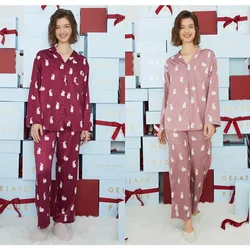 Room Wear Ladies Women Pajamas Set Summer Spring Sleepwear Homewear Satin Thin (with tags)