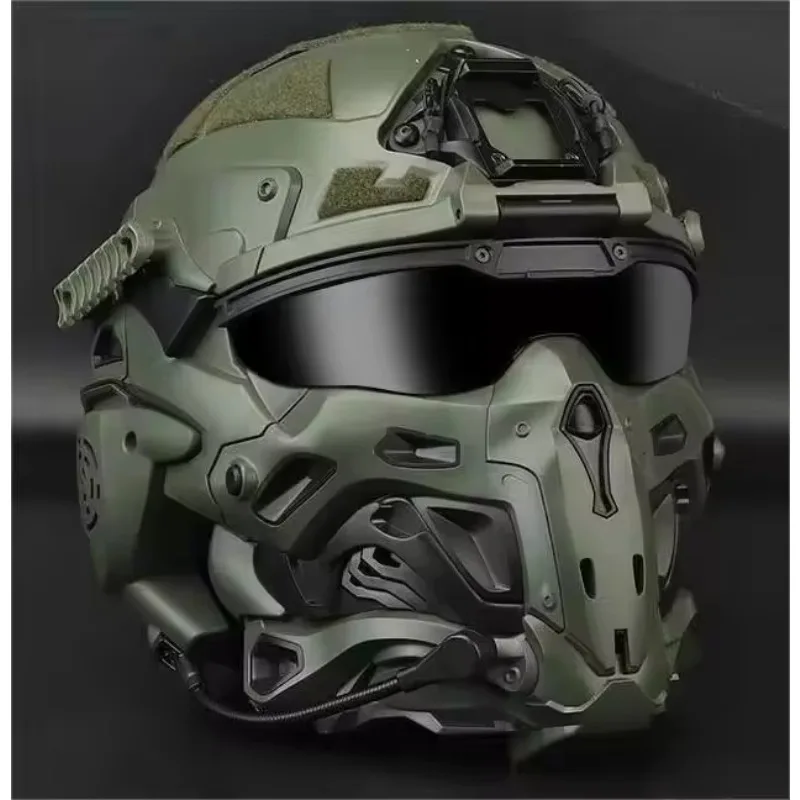 

Tactico FAST Full Face Protective HD Headphone Helmet Tactical Material for Outdoor Activities