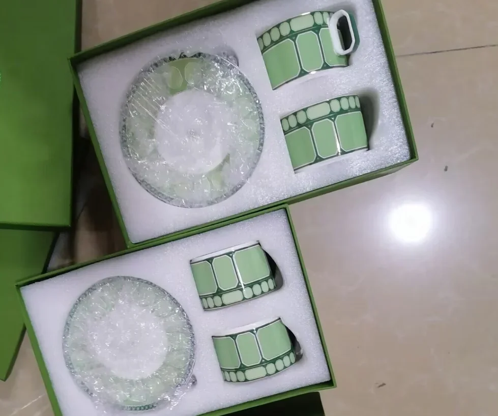 4pcs a set bone porcelain ocffee tea pot cup with saucer