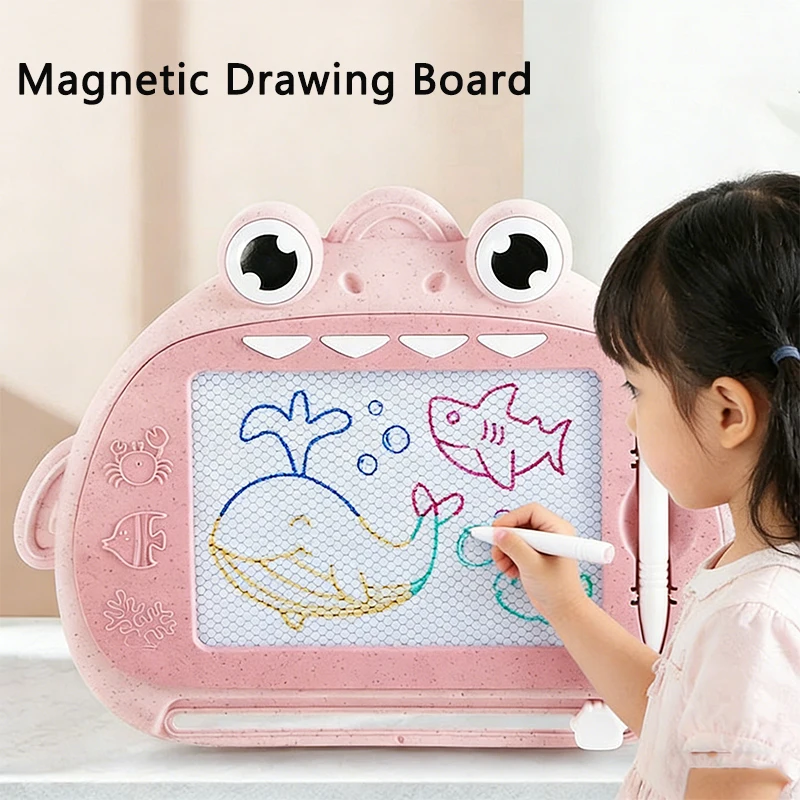 Cartoon Kidsren's kleurrijke magnetische tekentafel, opnieuw uitwisbare graffiti schrijfbord, educatief speelgoed voor kleuterschool vroeg onderwijs