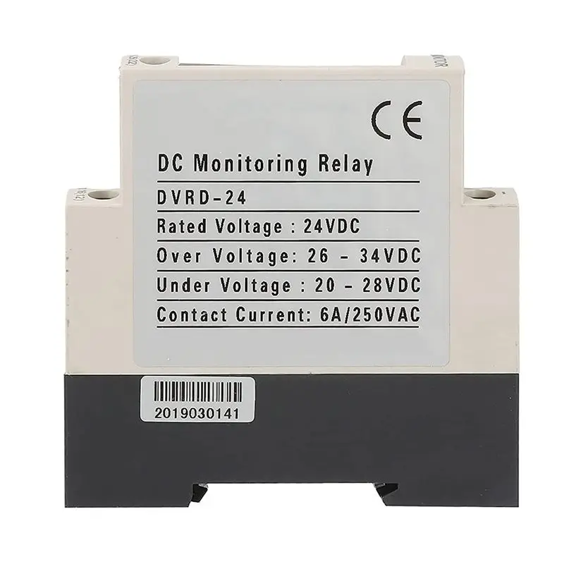 DT39 DC24V Overvoltage Undervoltage Protector Voltage Monitoring Relay Protection Relay for DC Motor Battery UPS