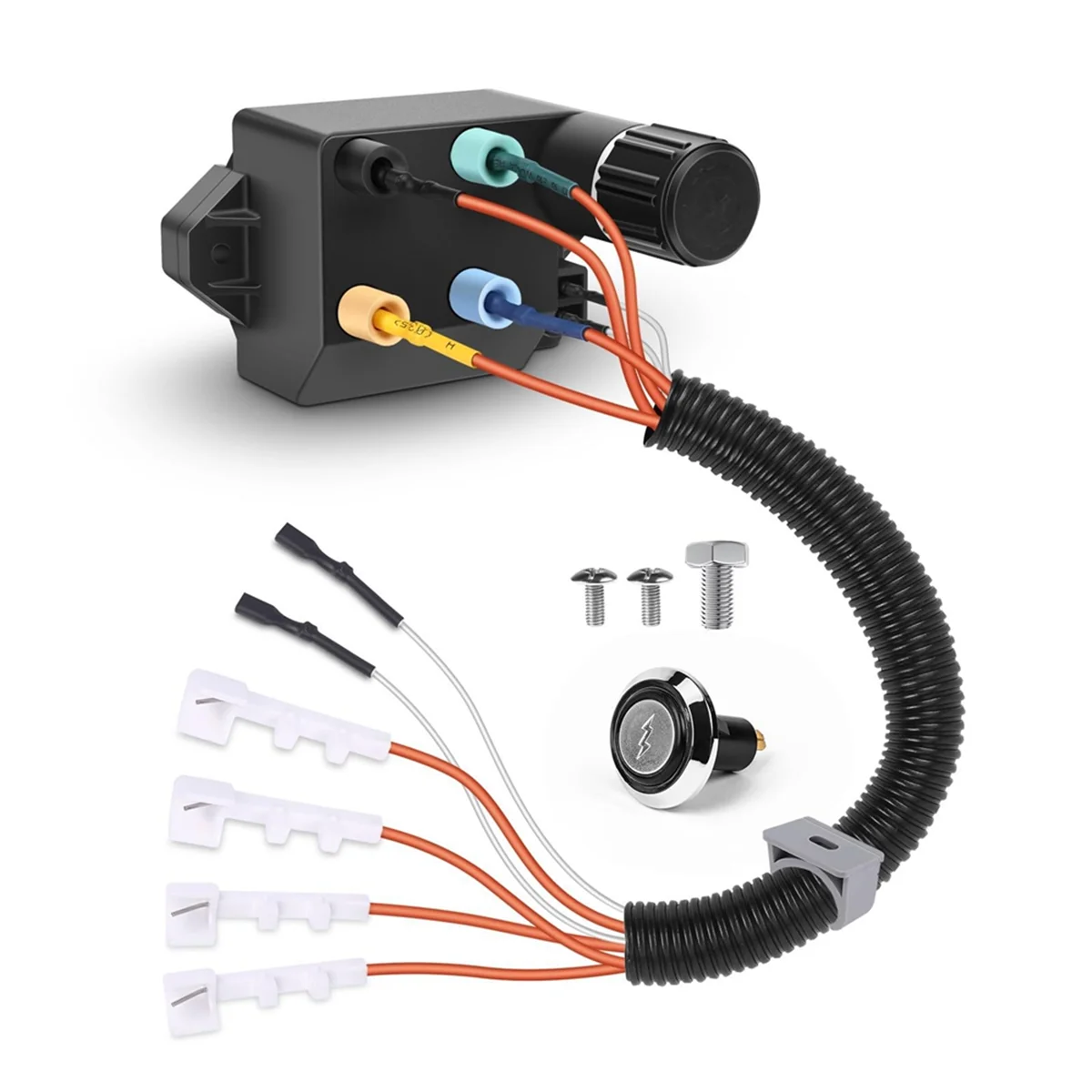 BBQ Grill Ignitor Kit Replacement Parts Ignitor Switch with Wires for Weber for Genesis II 410/210 Series Gas