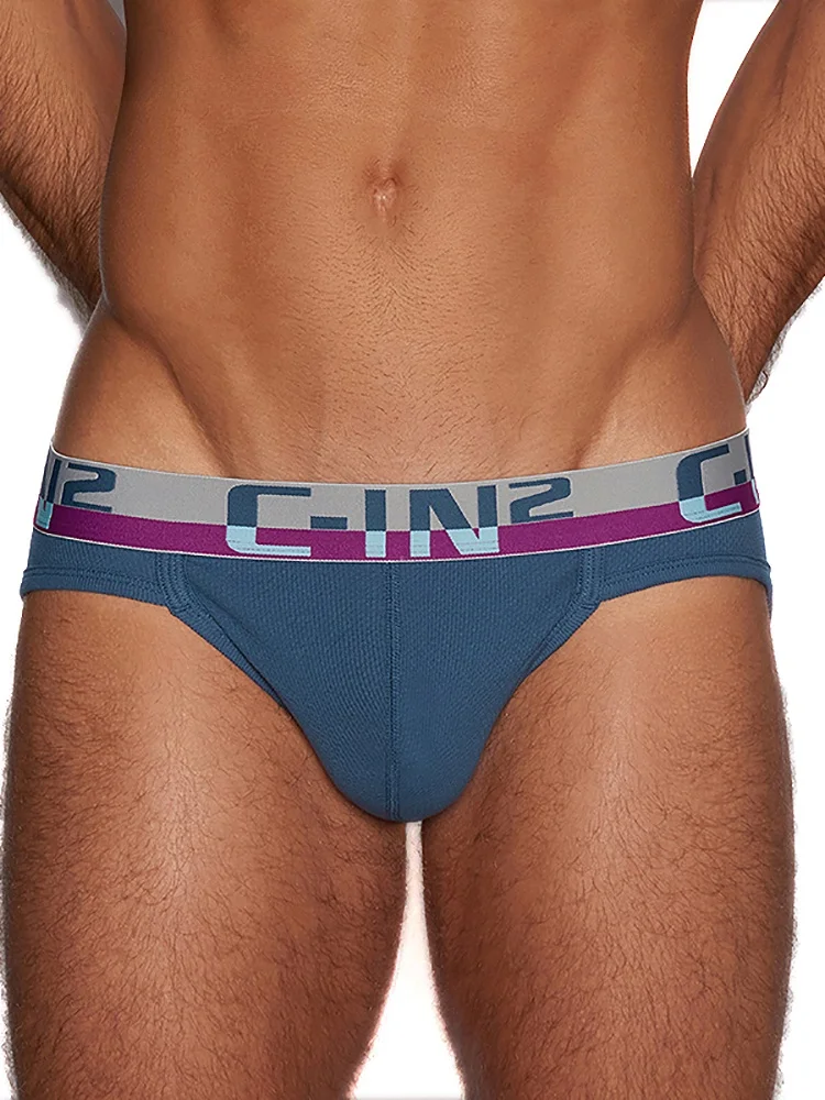 CIN2 Nova Roupa Íntima Masculina Confortável, Respirável, Amiga da Pele, Calças Sexy de Cintura Baixa, Sem Marcas nas Pernas, Mistura de Algodão