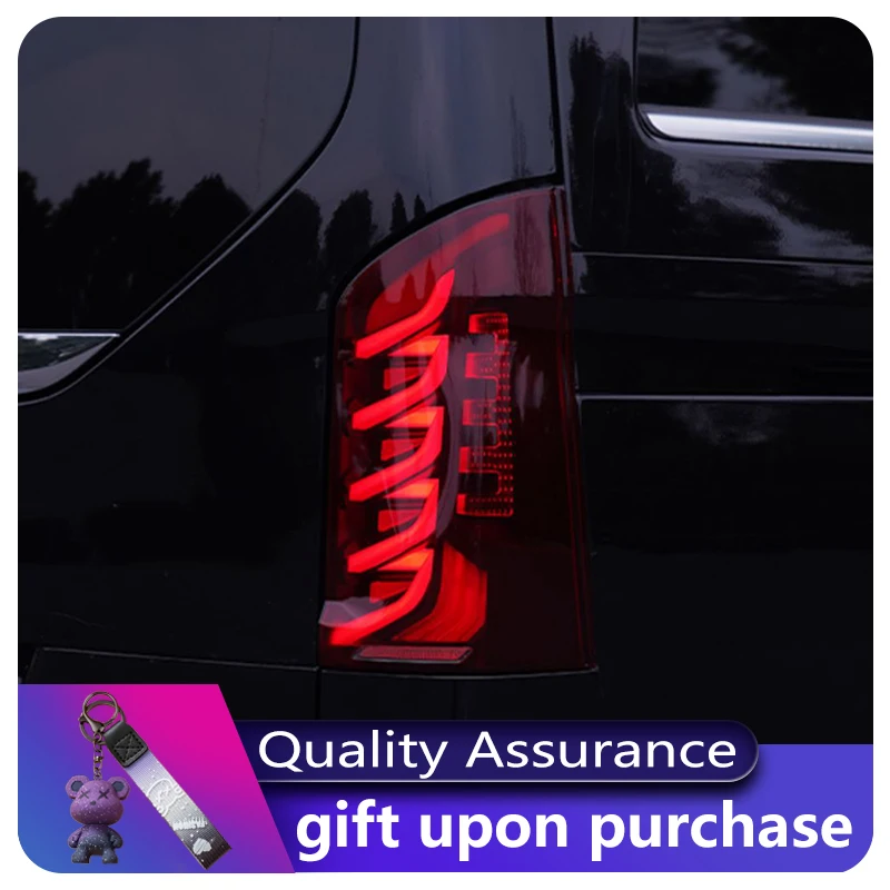 Car Lamps For Benz Vito W447 2016-2023 Tail Lights LED Turn Signal DRL Superbright Dynamic Taillight Refit Auto Tool Accessories