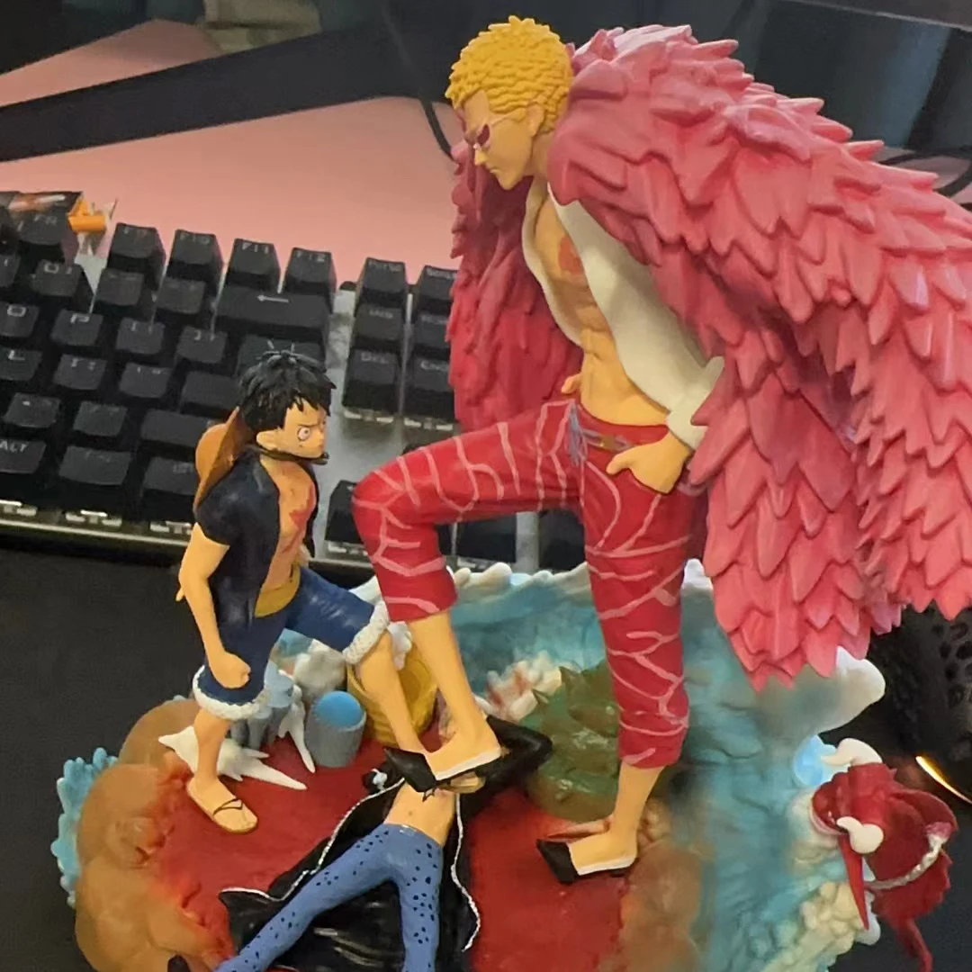 Aw Luffy Vs Doflamingo Little Tangde Island Gk Фигурка 28 см Унисекс Модель Декоративная Коллекционная для фанатов аниме