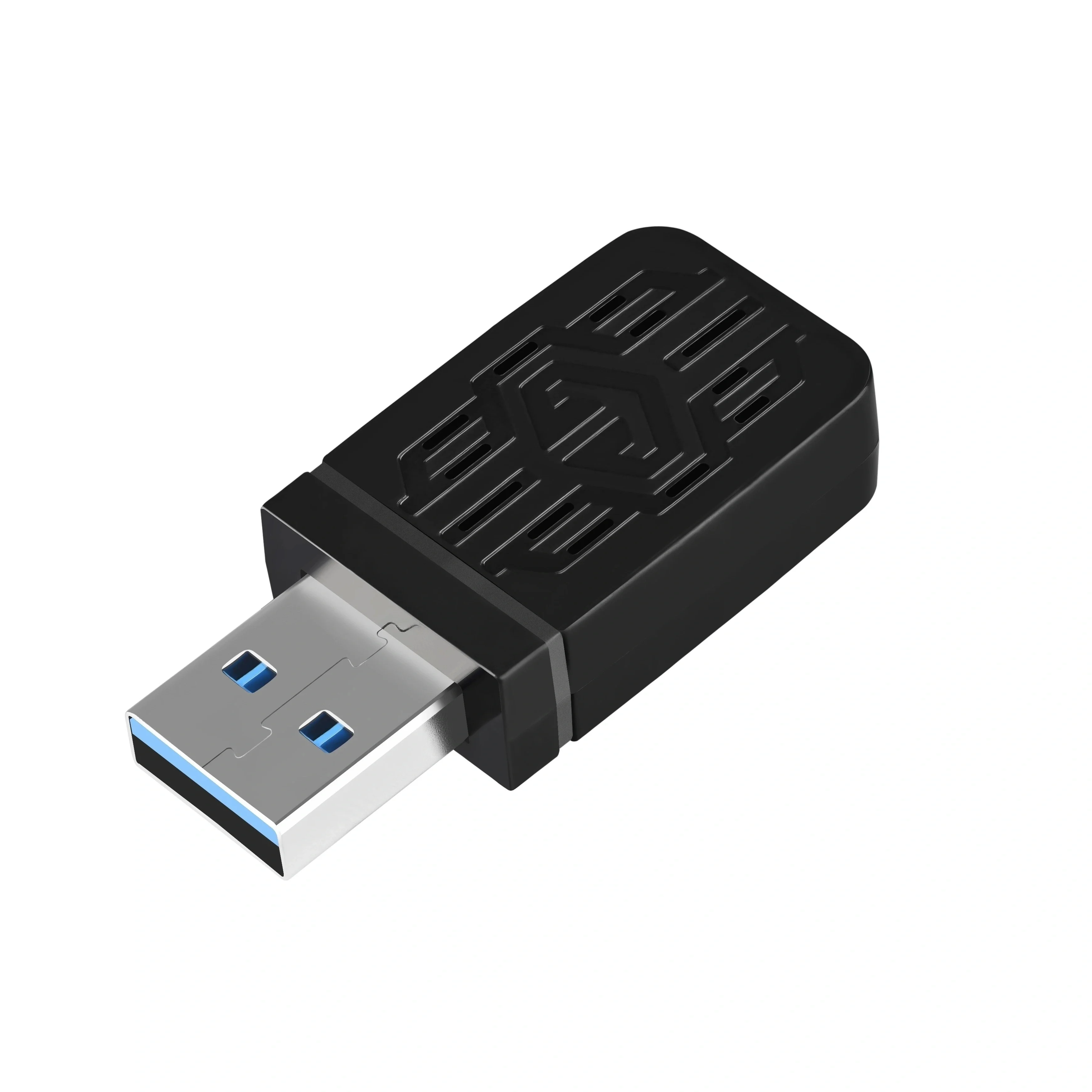 Adaptador sem fio USB 1300Mbps, adaptador de cartão LAN sem fio, dongle WiFi para laptop de mesa, banda dupla 2,4G/5,8GHz, suporta 802.11ax