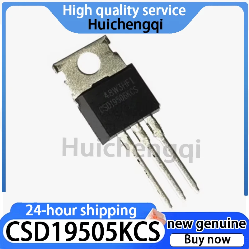 10PCS Original Genuine CSD19505KCS Package TO-220 N-channel 80V/208A Field-effect Transistor (MOSFET)