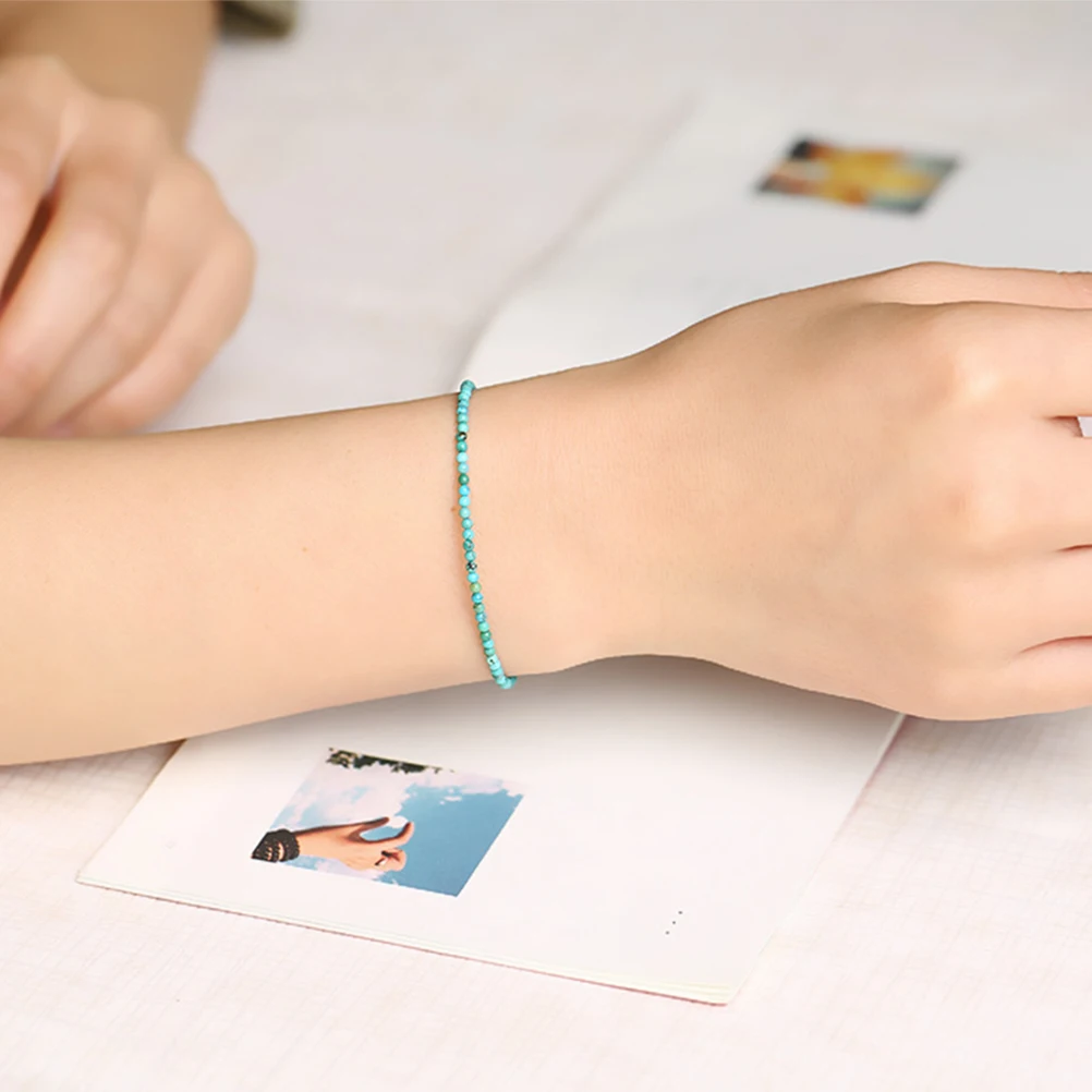 

Turquoise Bracelet Women Wrist Chain Girls Wristb Daily Beach Party Summer Vacation Unique Simple Great Gift Fashion Accessories