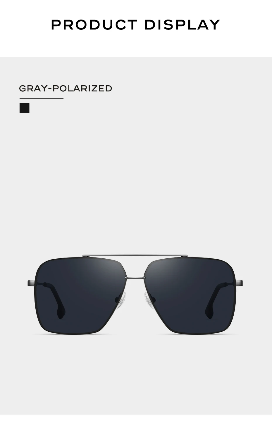 CAPONI Nylon Polarisierte Sonnenbrille Für Männer Platz Fahren Modische Legierung Shades Anti-Glare UV400 Schutz Sonnenbrille CP1325 – Detail 14