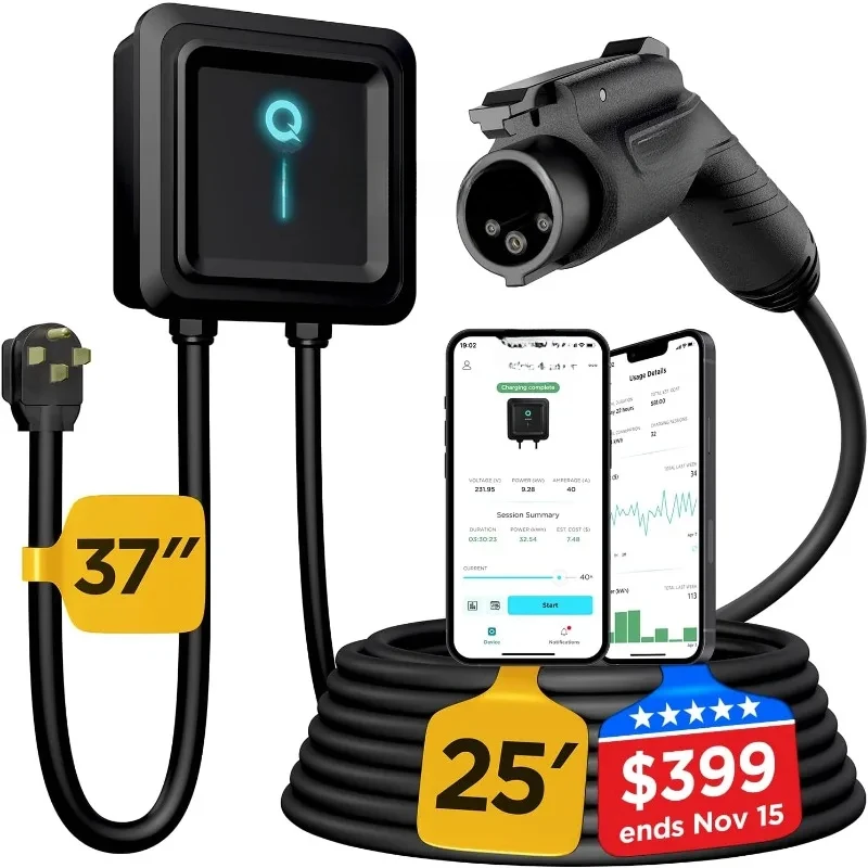 เครื่องชาร์จ EV ระดับ 2 คริสต์มาส - เครื่องชาร์จ EV 48 แอมป์ระดับ 2, สถานีชาร์จรถยนต์ไฟฟ้า 240V, เครื่องชาร์จ EV ระดับ 2