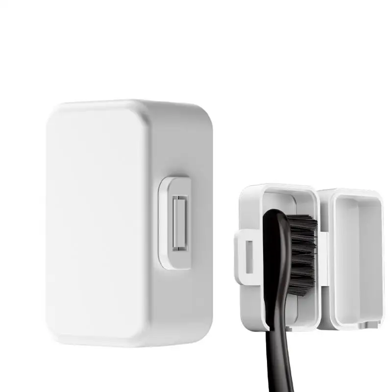 

Портативный дорожный держатель для зубной щетки, водонепроницаемый пластиковый чехол с крышкой для хранения насадки для зубной щетки для дома и улицы