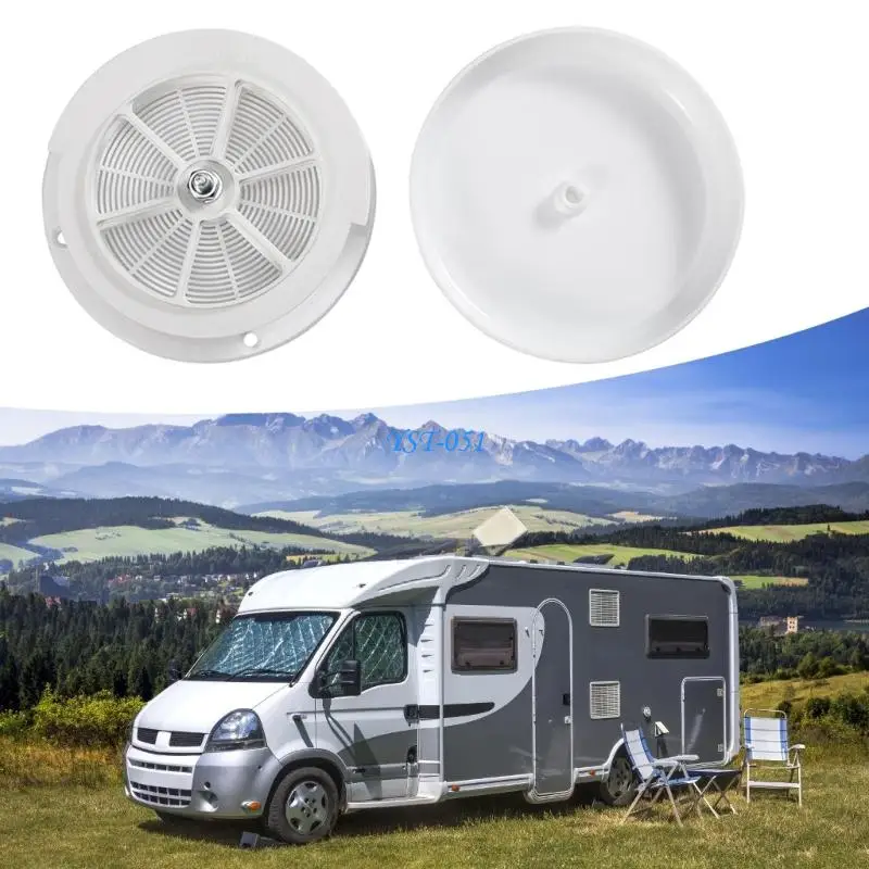 E15A 1 Piece Recreational Vehicle Roof Ventilator Cover + 2 Rain Guards For Optimal Airflows And Weather Resistance In Campers