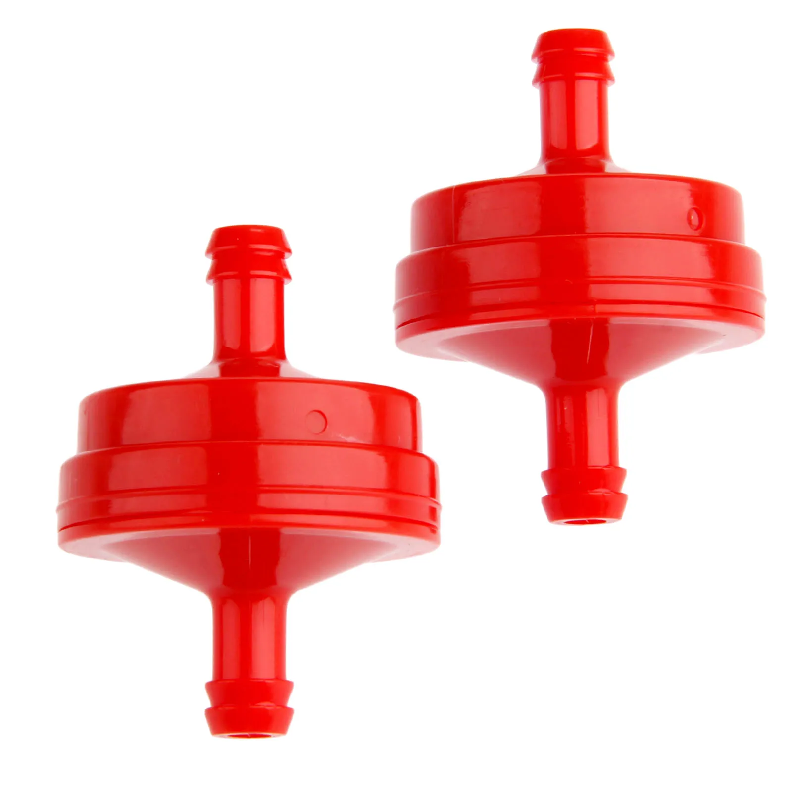 2pcs Lawn Mower Plastic Red Inline Fuel Filter for Briggs and Stratton Inline In Line Fuel Filter Lawn Mower Red 298090 298090S