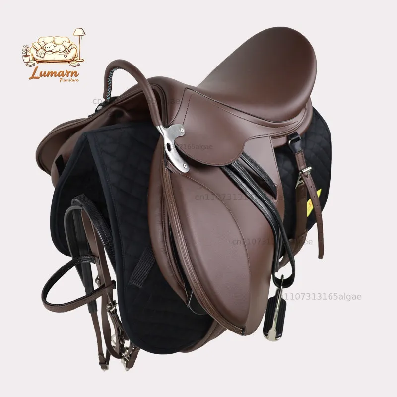 Comprehensive saddle, riding saddle Full set of accessories Light saddle Equestrian saddle Soft and comfortable Equestria