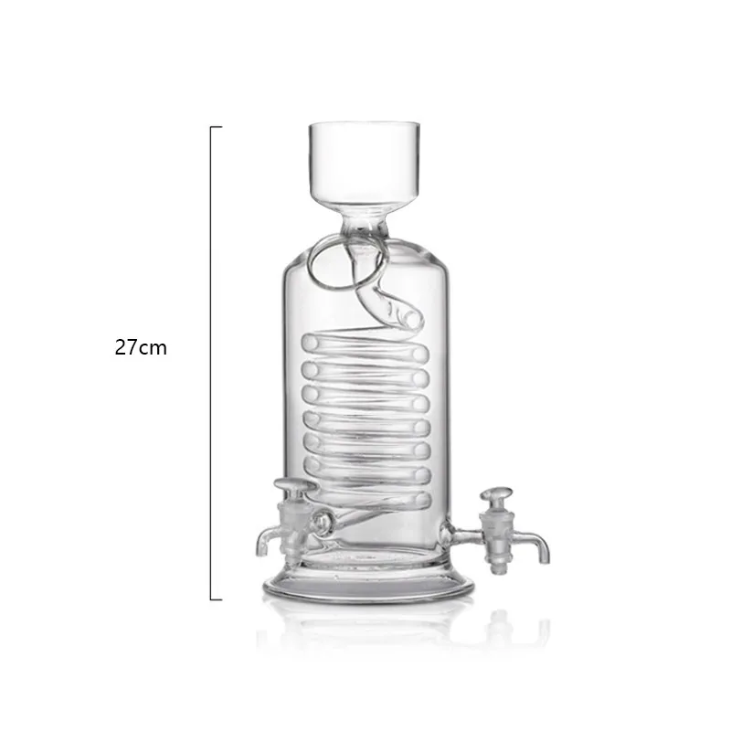 for Quick Cold Brew Glass Tube Ice Brewed Coffee Maker Summer Iced Tea Pot Filter Bottle