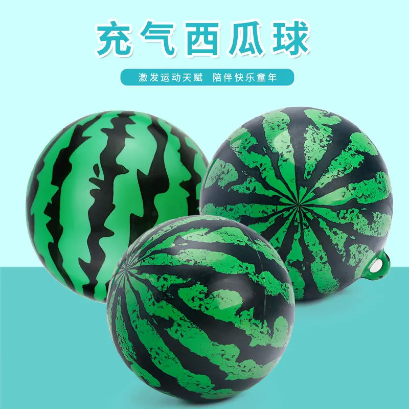 Large Thickened Environmental Protection Watermelon Ball Water Polo Beach Ball Children's Plastic PVC Inflatable Bouncing Toys