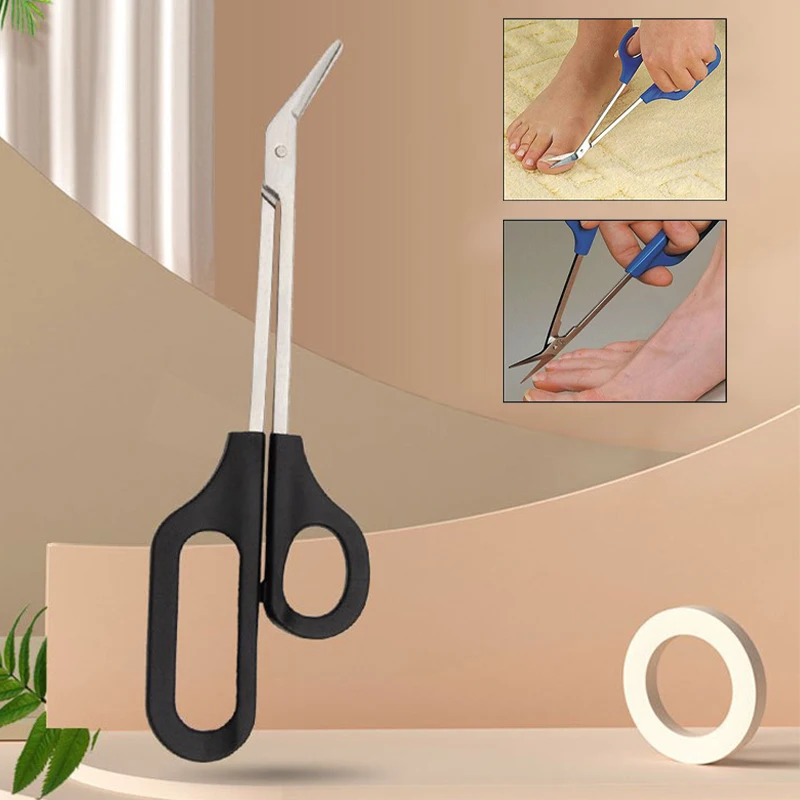 Toenail Scissor Toe Nail Clipper Trimmer Long Reach Easy Grip Pedicure Trim Clipper Manicure Trimmer For Disabled Cutter