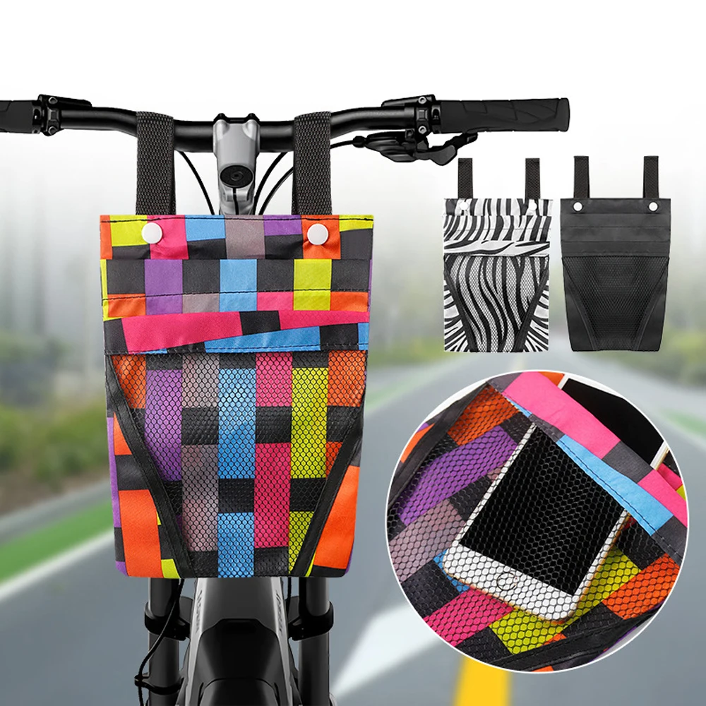 

1 шт., сумка для хранения велосипеда, съемная корзина, передняя ручка, большой вместительный карман, сумка для мобильного телефона для велосипеда, мотоцикла, аксессуар