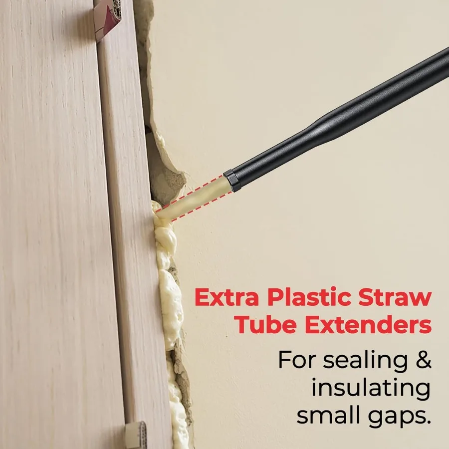 أداة توزيع رغوة الرش الاحترافية مع فوهات مطلية بالتفلون لتطبيقات العزل عالية الأداء تتضمن 12