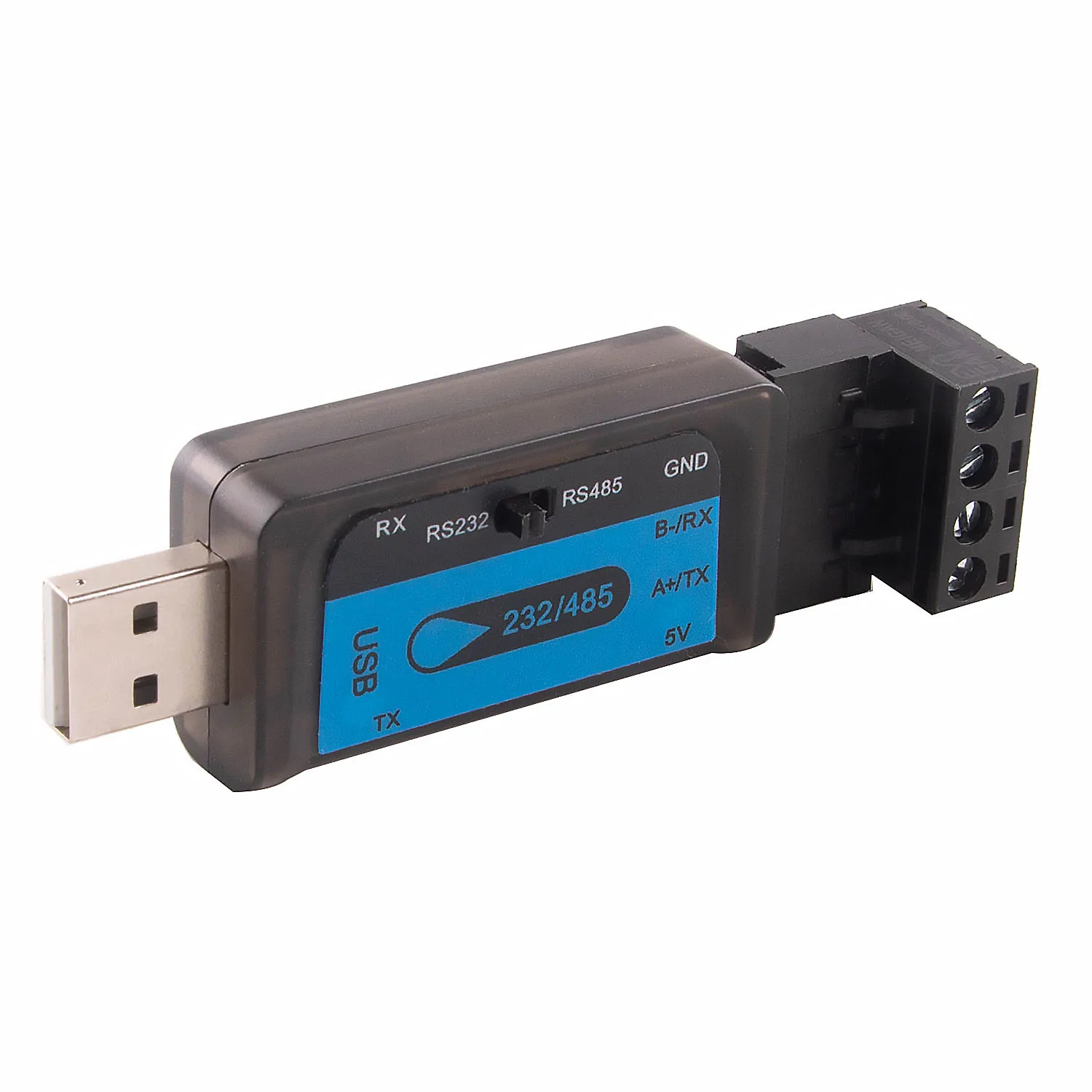 USB to RS485 RS232 Serial Adapter Plug 4 Pins Screw Terminal FTDI Converter Supported Win11 10 8 7 Linux,Mac OS