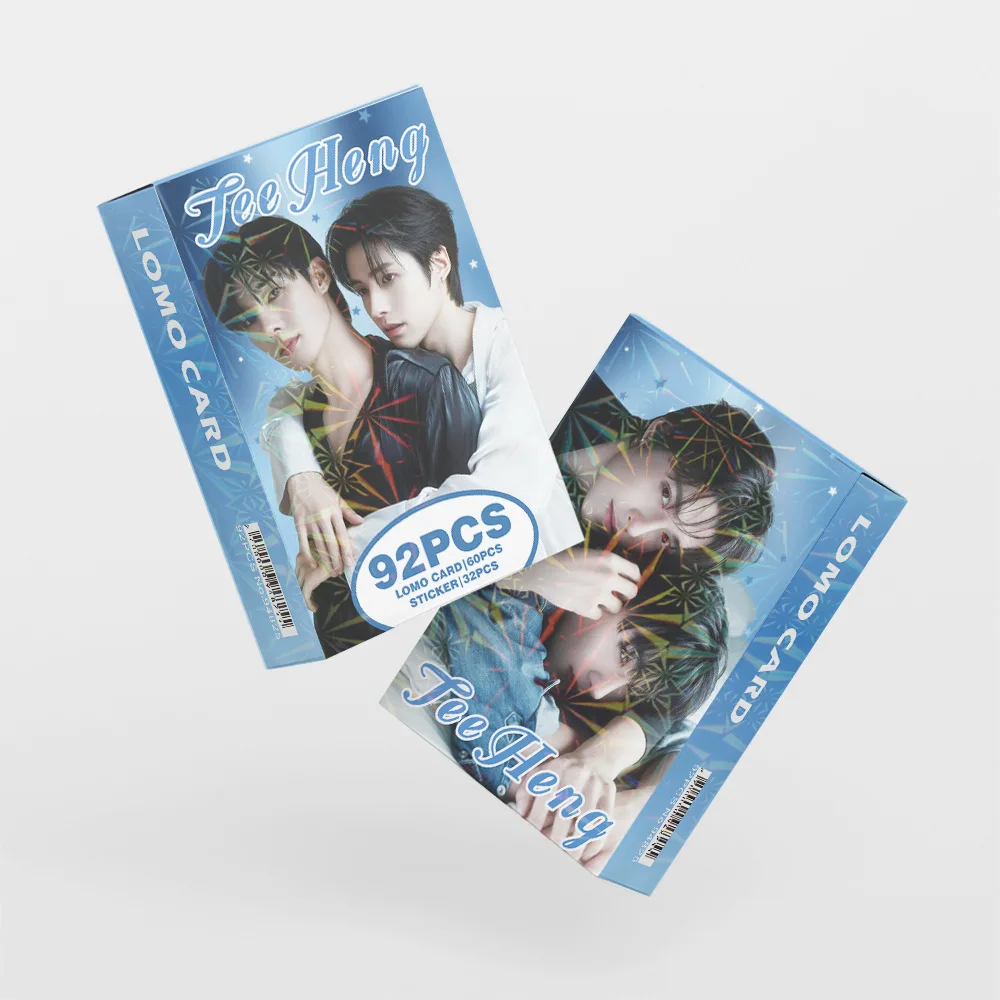 Thai Star TeeHeng 92Pcs/Set BL CP Lomo Cards Stickers Tee Heng Don't Be Too Emotional Drama TV Character Photocard Ins Postcard