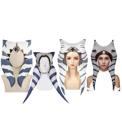 Asoka Cosplay Hat Headgear Fantasia Cap Women Girls Disguise TV Roleplay Halloween Tano Costume Accessories Props Headwear