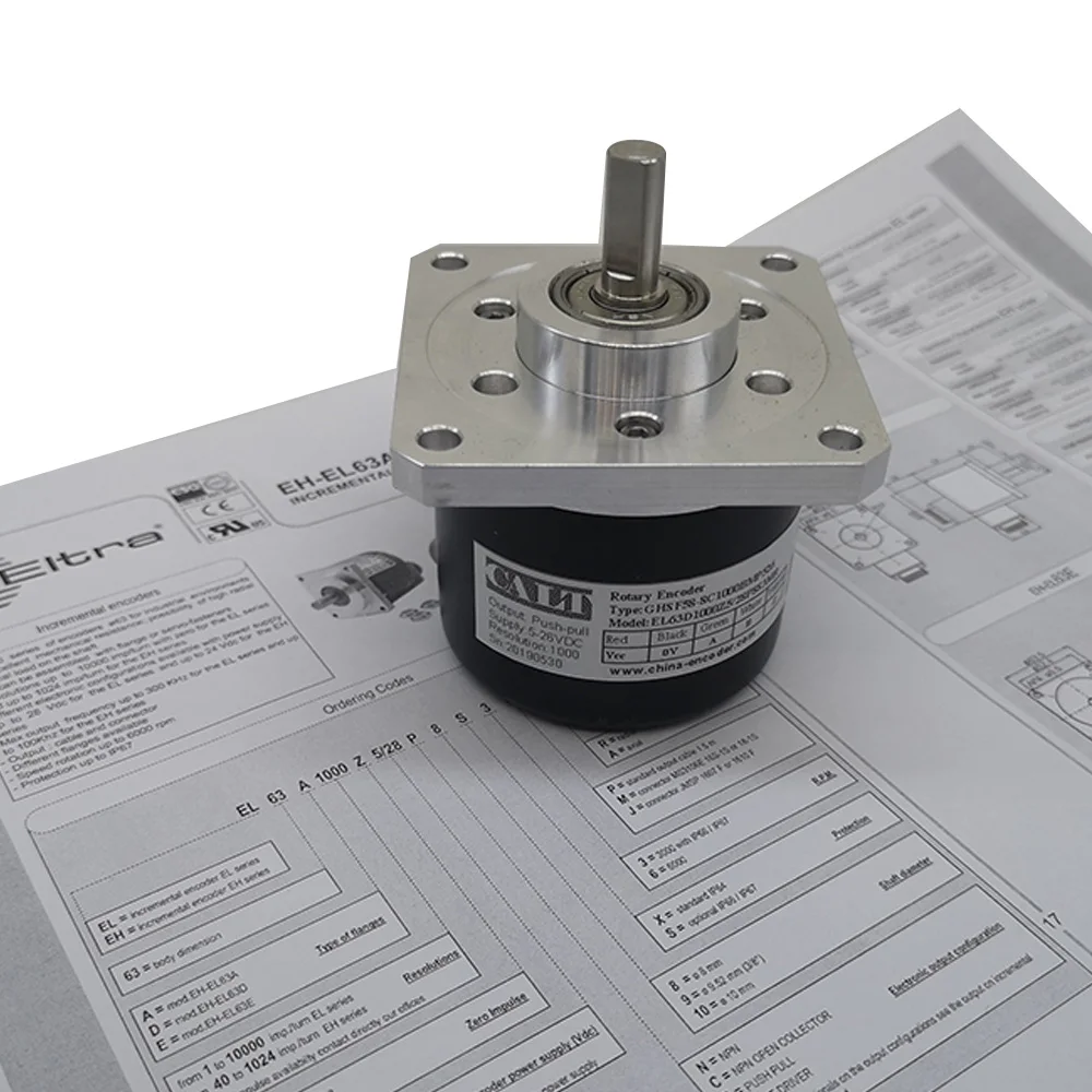 GHSF58-8C1024BMP526 encoder replace for EL63D1024Z5/28P8S3MR  Rotary encoder ABZ Phase Push pull 1024PPR