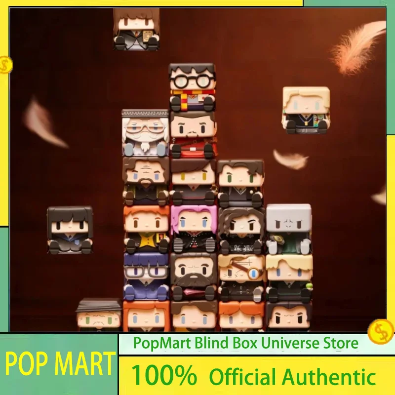 POPMART-caja misteriosa de la serie Harry Potter POP CUBE-3, caja ciega genuina, bolsa de adivinación, figuritas decorativas para el hogar, modo de muñecas de escritorio