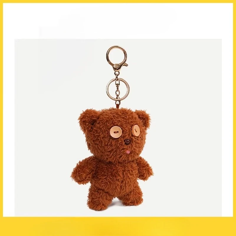 

Minions & TIM Bear Classic Plush Keychain, Cute Cartoon Keyring for Bag Backpack, Soft Stuffed Doll Charm