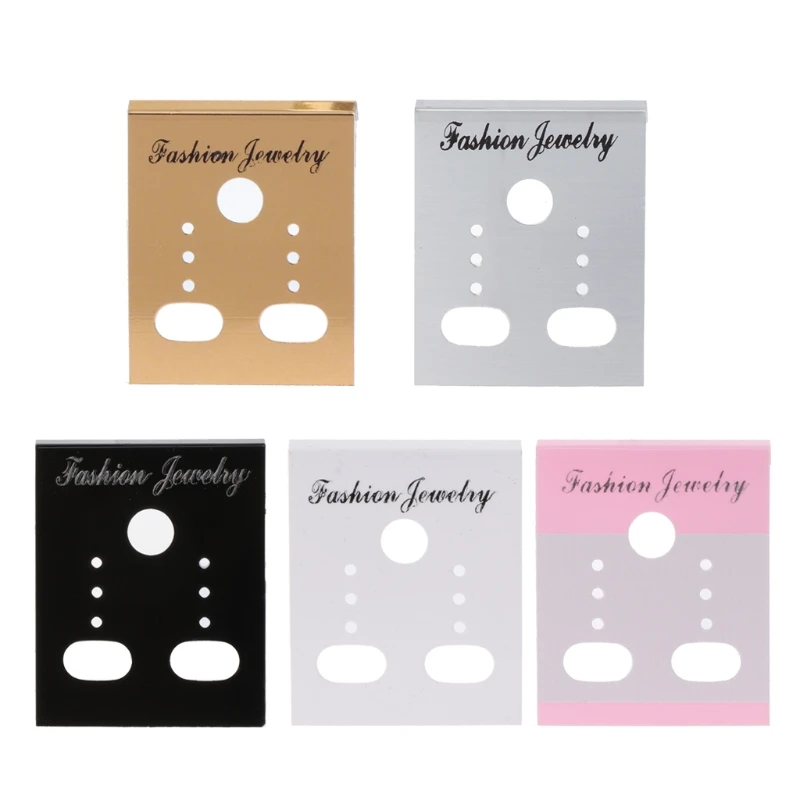 

100Pieces Earring Card Holder Display Cards Necklace Display Cards Earring Card