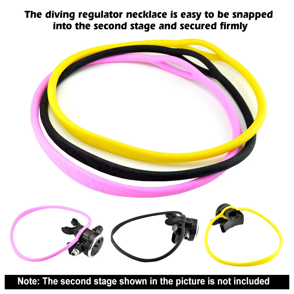 

Силиконовое ожерелье-регулятор для подводного плавания, держатель регулятора для дайвинга, аксессуары для дайвинга, регулятор дыхания, застегивающийся ошейник