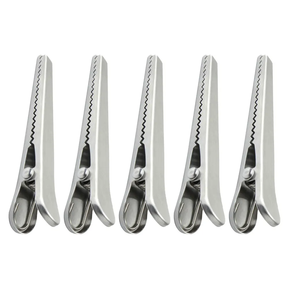 

5 Pcs Alligator Clips Bag Heavy Duty Seal Sealing for Food Storage Bread Bags