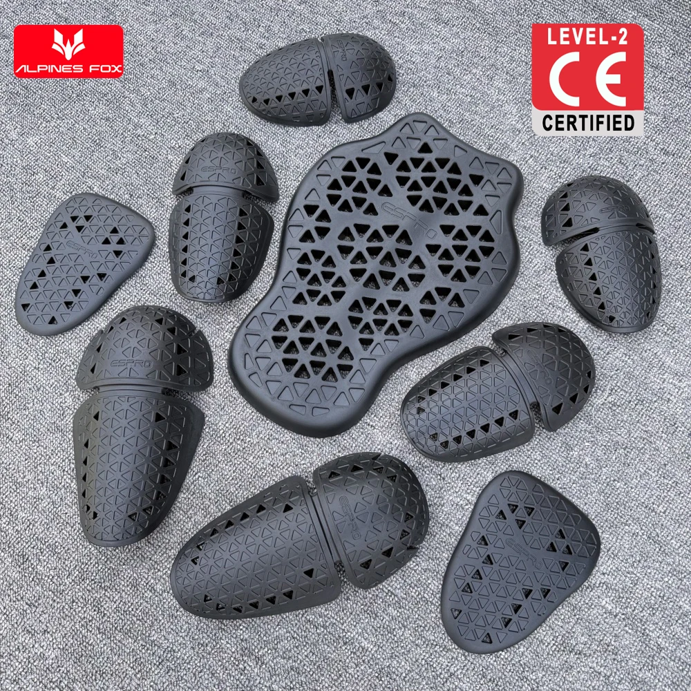 

CE Level 2 Certified Motorcycle Protectors Built-In Motorbike Jacket Back Pads Motocross Knee Elbow Pads Moto Protective Gear