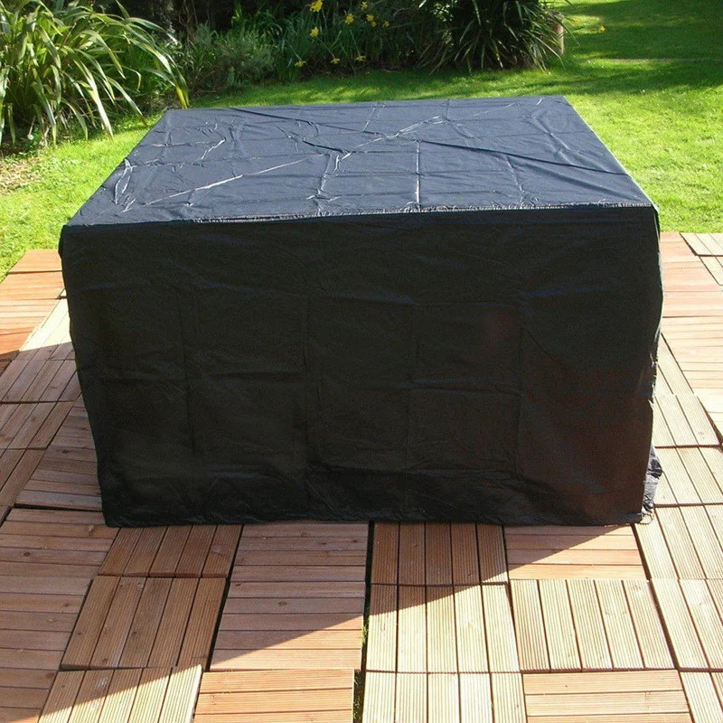 32 Sizes Black Silver Outdoor Furniture Cover Patio Garden Waterproof Rain Snow Chair Covers for Sofa Table Dust Proof Cover