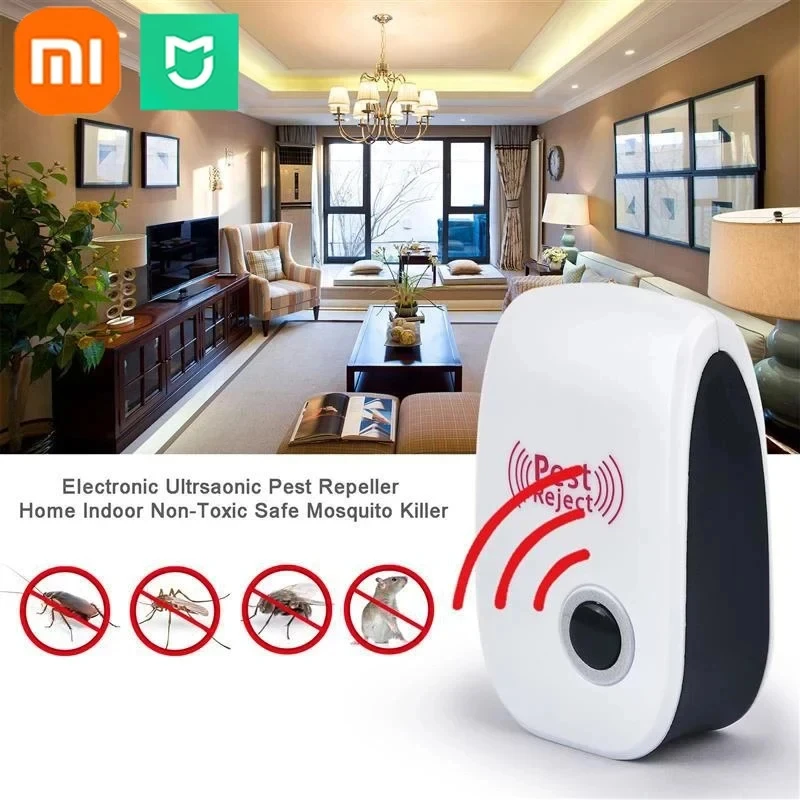 Xiaomi Pest Repellent Mouse Cockroach Ultrasonic Mosquito Insect Repeller Effective Essential Home Summer Pest Exterminato New