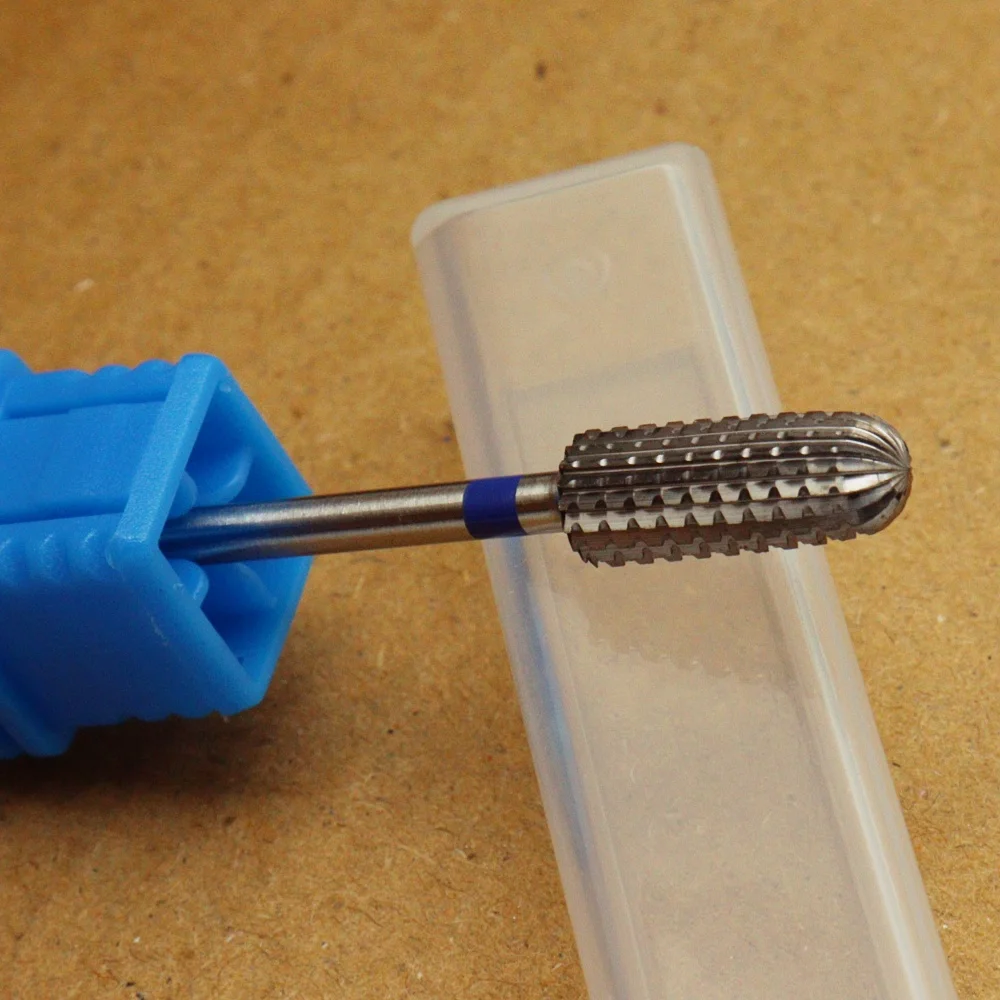 1 Stück 2,35 mm Schaft Rundkopf-Nagelbohrer Elektrischer Maniküre-Fräser für Gel-Lack-Entfernung und Nagelhautreinigung – Detail 3
