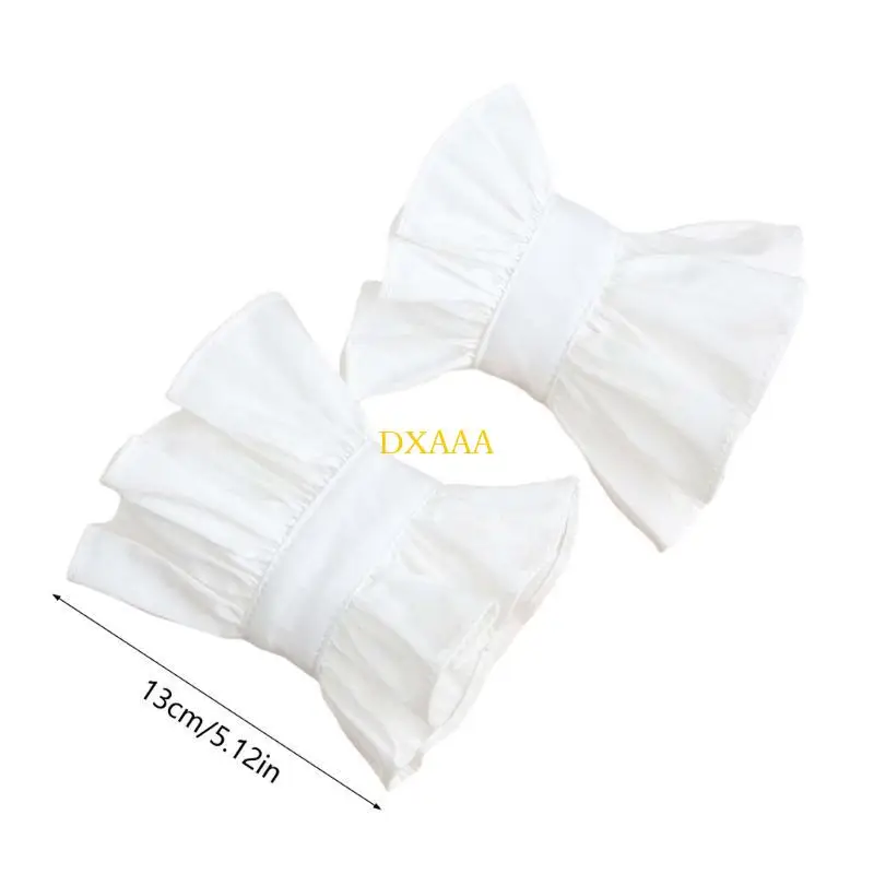 DXAA 1PAIR LACE FLOWELEEVES DURBEITEL SELEVE VERNREITER